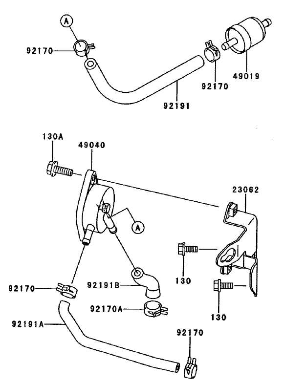 Fuel Tankfuel Valve Assembly Kawasaki Fh680v As10