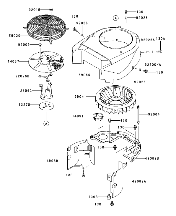 Cooling Equipment Assembly Kawasaki FH680V CS10