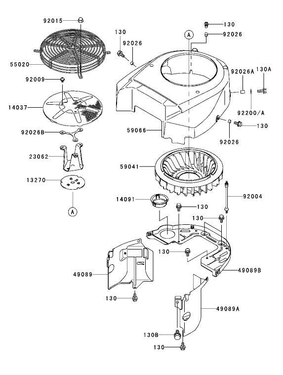 Cooling Equipment Assembly Kawasaki FH680V CS10