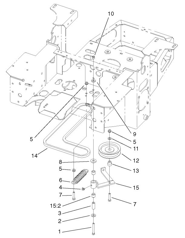 Pump Idler and Belt Assembly
