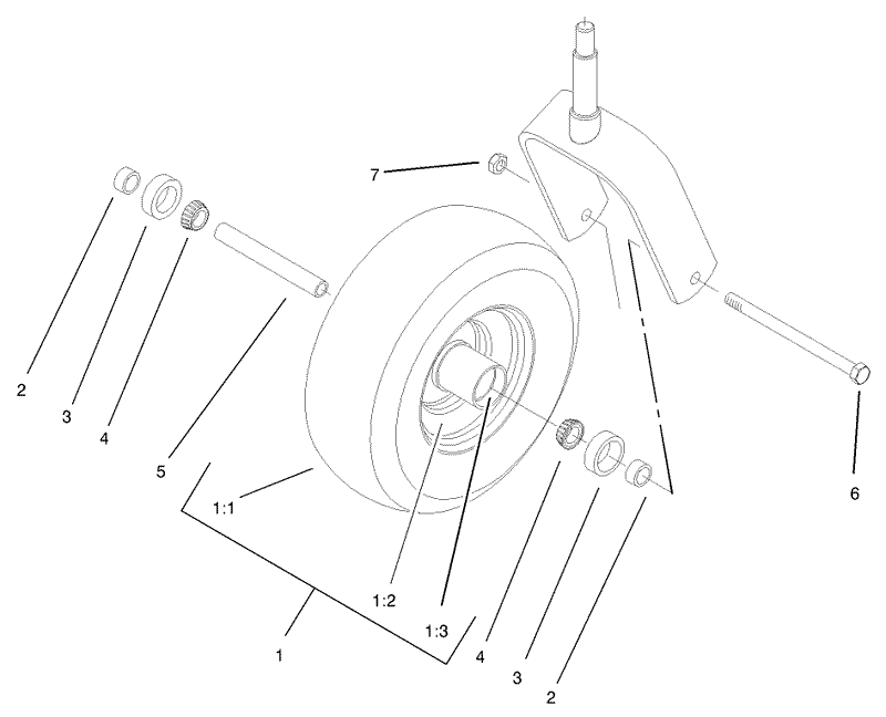 Caster Wheel Assembly No 1 634662