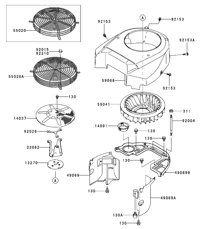 Cooling Equipment Assembly Kawasaki FH680V AS21