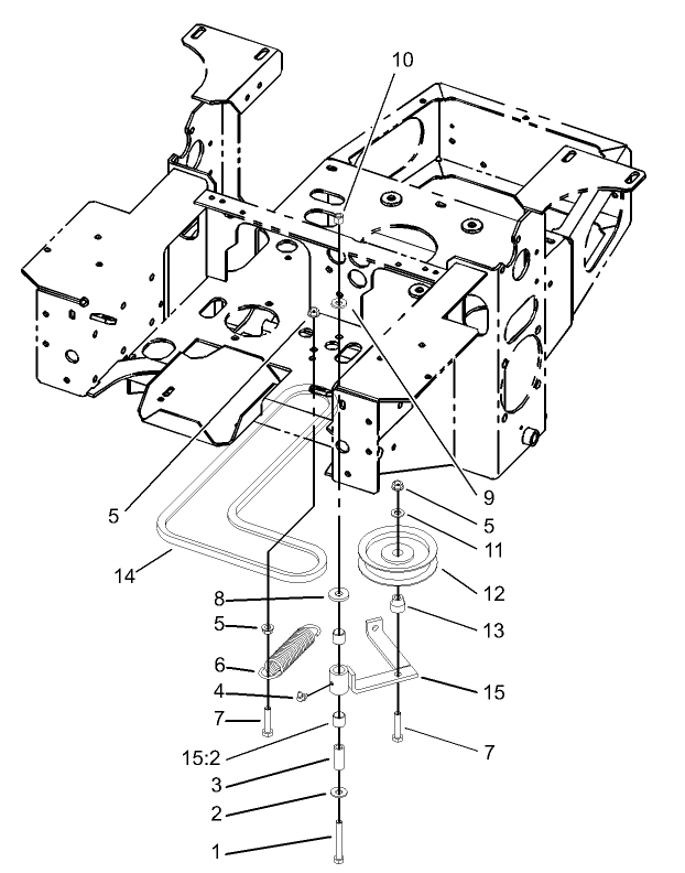 Pump Idler and Belt Assembly