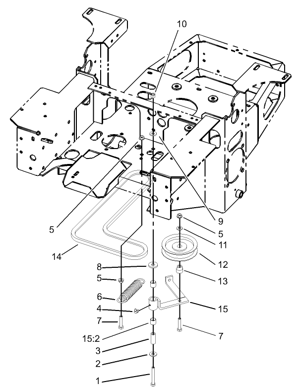 Pump Idler and Belt Assembly