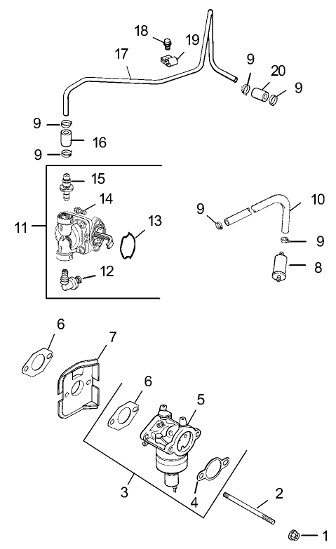 Fuel System Assembly Kohler CV493S 27529