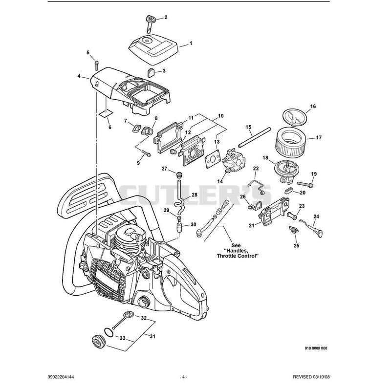 Cylinder Cover, Intake, Fuel System, Ignition Switch