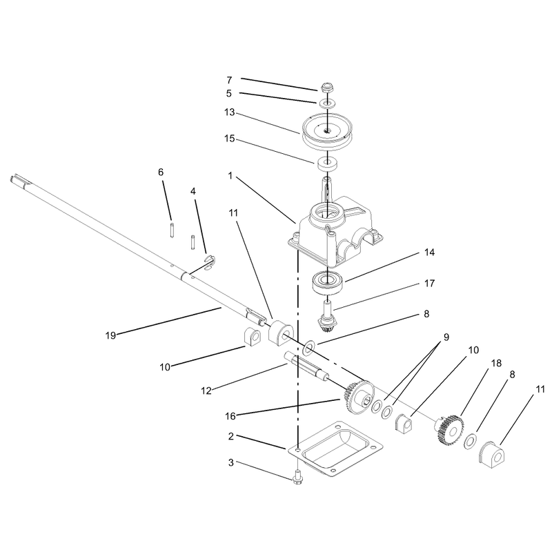 Gear Case Assembly No 104-7674
