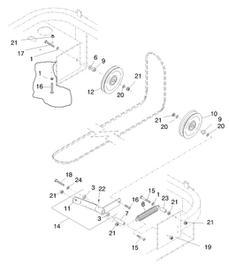 Deck Drive Belt and Pulleys