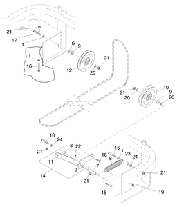 Deck Drive Belt and Pulleys