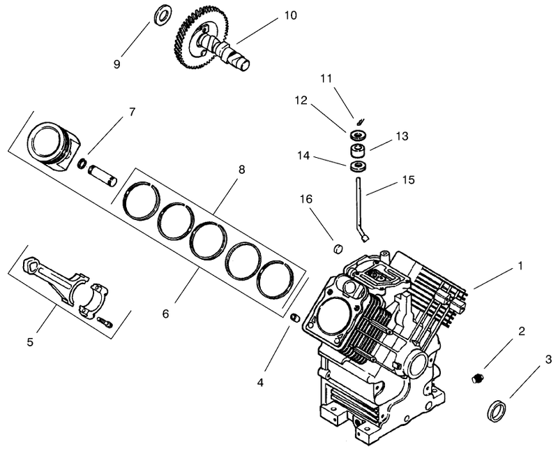 Group 2 Crankcase ch22s 76513 Kohler