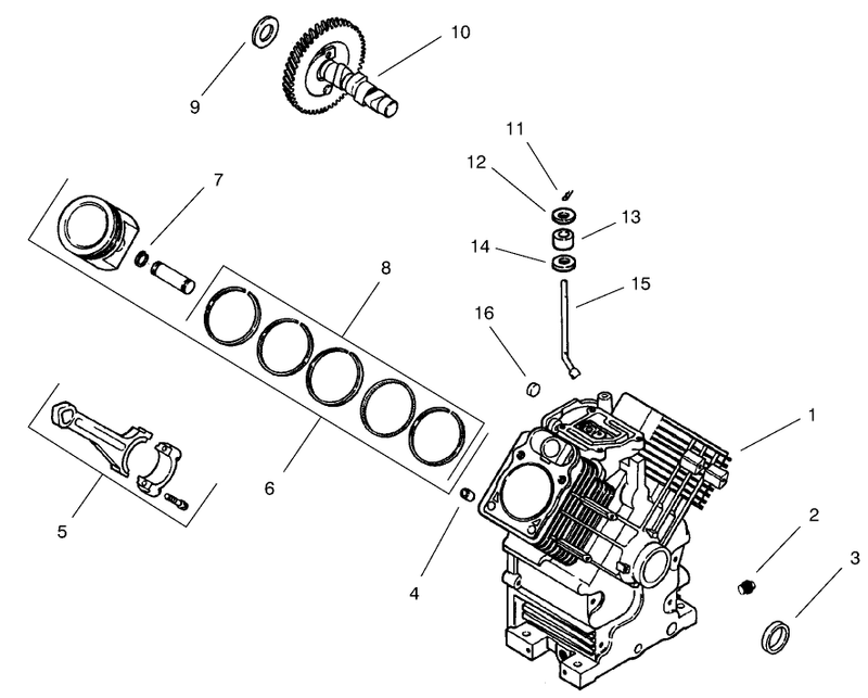 Group 2 Crankcase ch22s 76513 Kohler