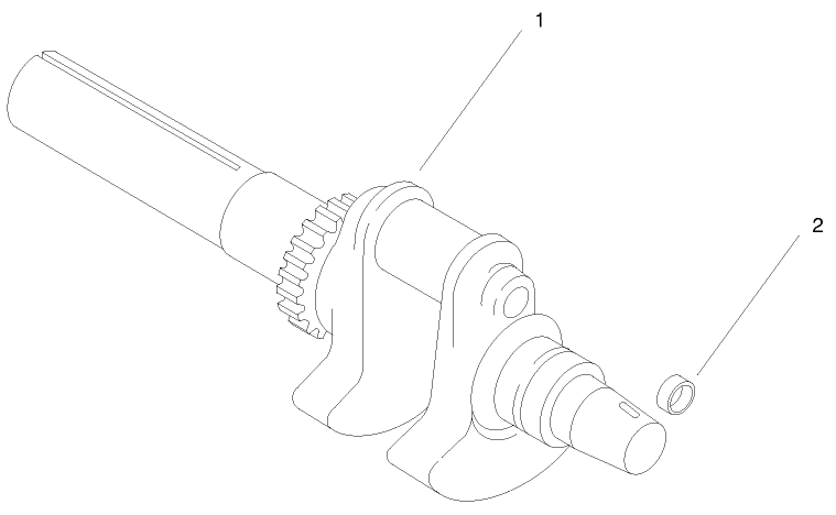 Group 1 Crankshaft ch25s 68606 Kohler