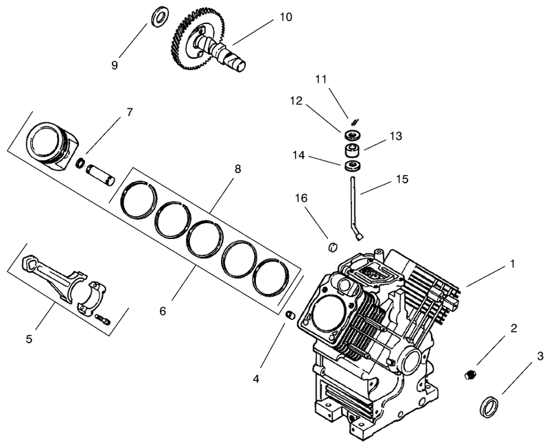 Group 2 Crankcase ch25s 68606 Kohler