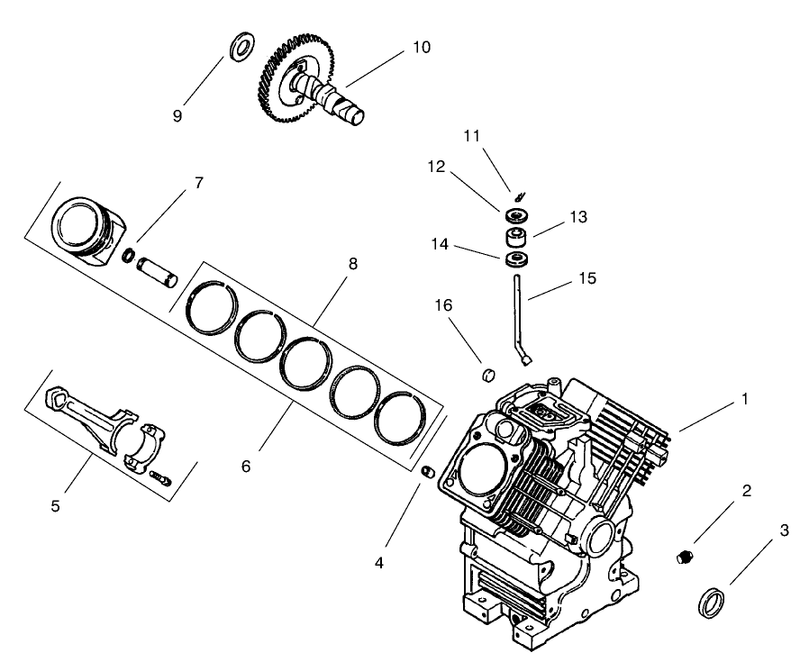 Group 2 Crankcase ch25s 68606 Kohler