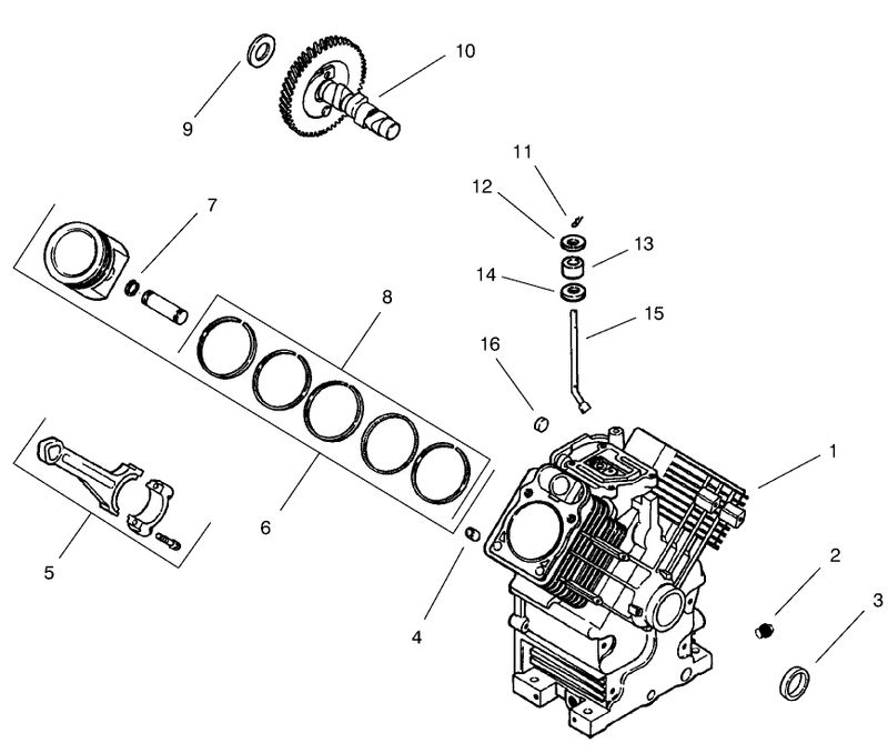 Group 2 Crankcase ch25s 68606 Kohler