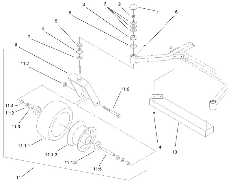 Caster And Wheel Assembly