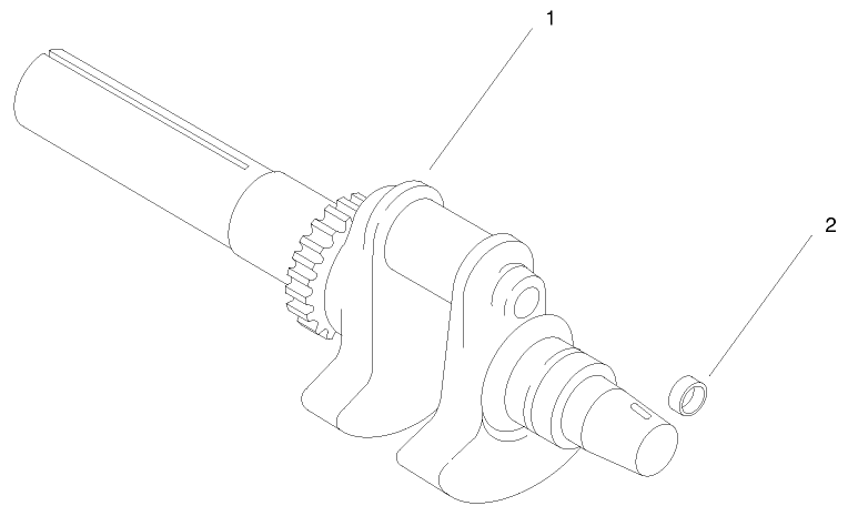 Group 1 Crankshaft ch25s 68606 Kohler