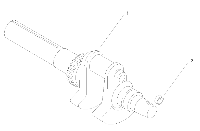 Group 1 Crankshaft ch25s 68606 Kohler