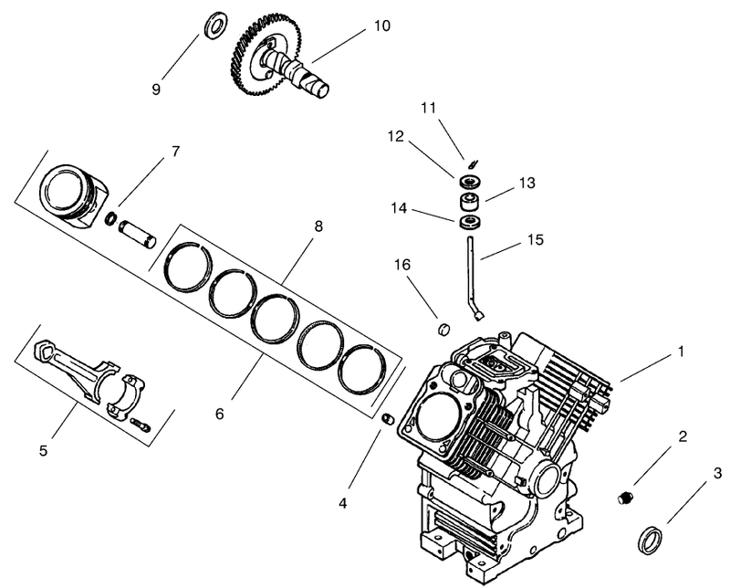 Group 2 Crankcase ch22s 76513 Kohler