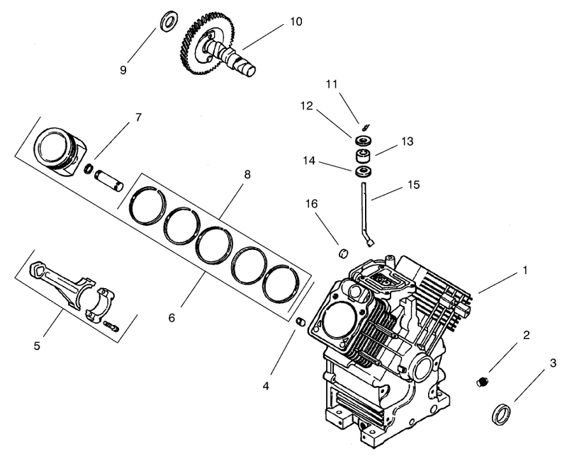 Group 2 Crankcase ch22s 76513 Kohler