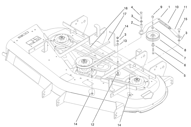 Belts And Idler Arm Assembly