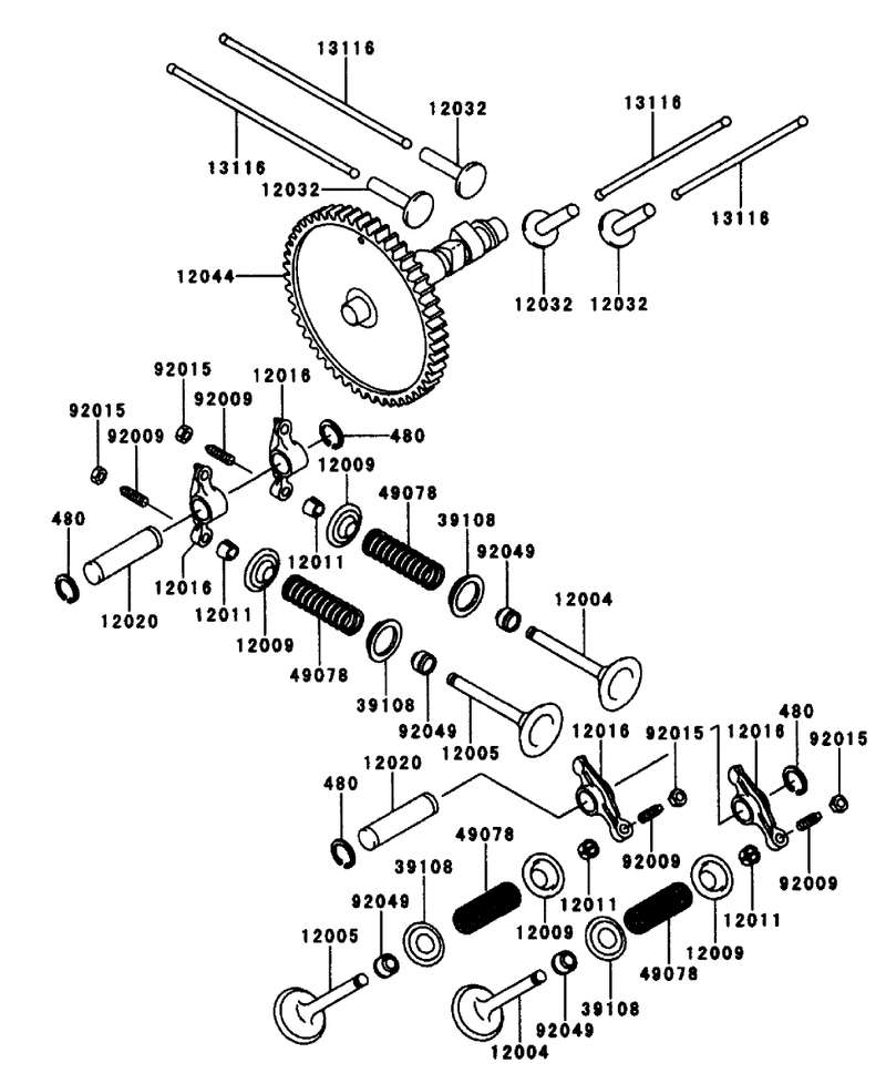 Valvecamshaft Kawasaki Fd661d S03