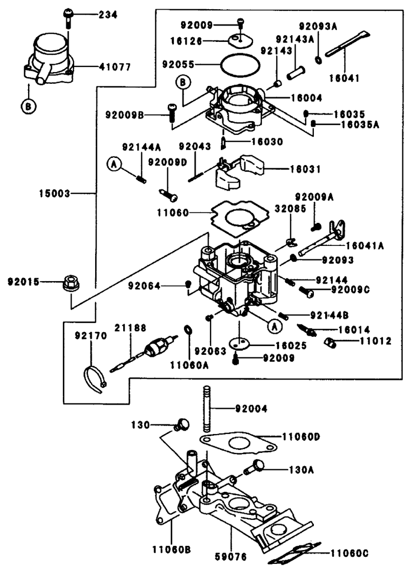 Carburetor Kawasaki Fd661d S03