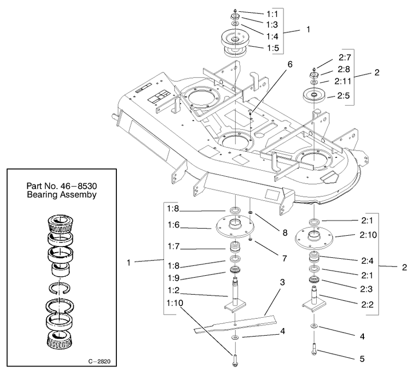 Deck And Pulleys Assembly
