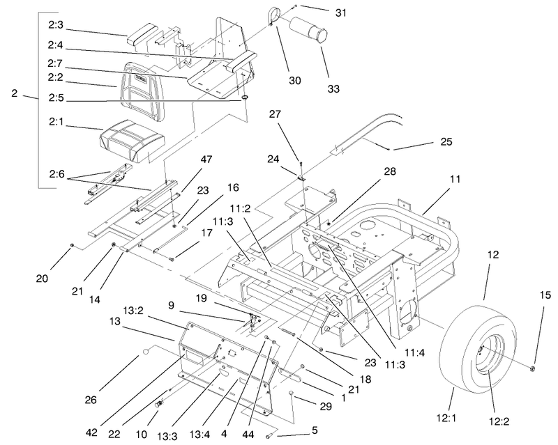 Seat And Rear Frame Assembly