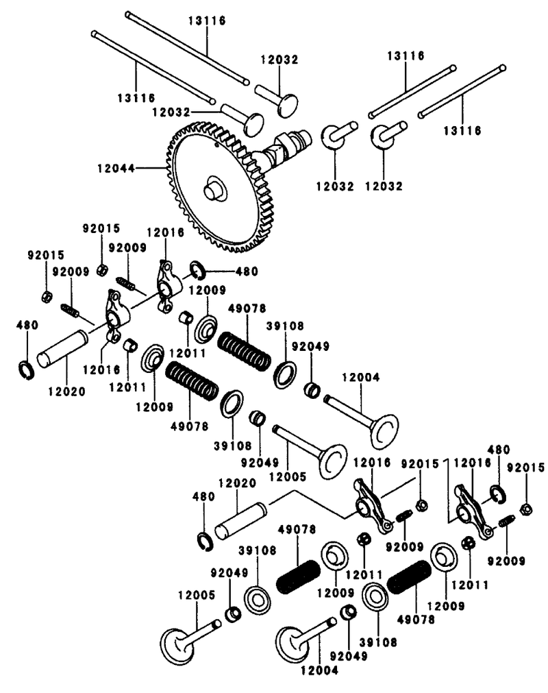 Valvecamshaft Kawasaki Fd661d S03