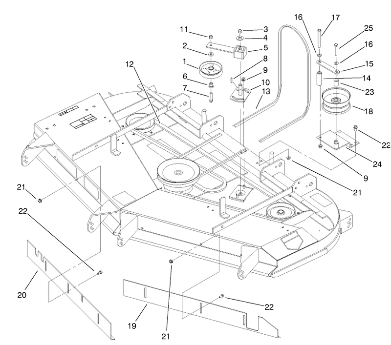 Belts And Idler Arm Assembly
