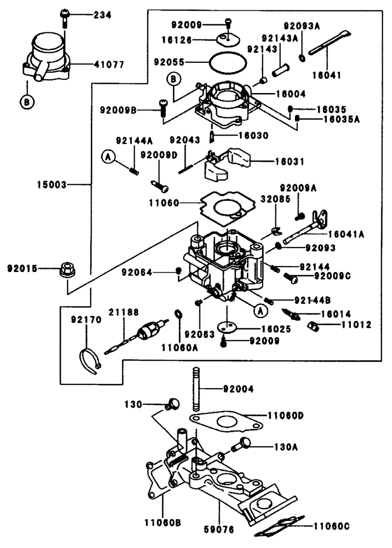 Carburetor Kawasaki Fd661d S03