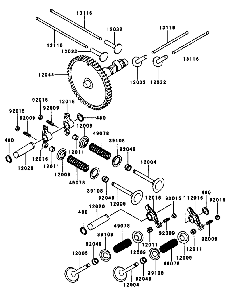Valvecamshaft Kawasaki Fd661d S03