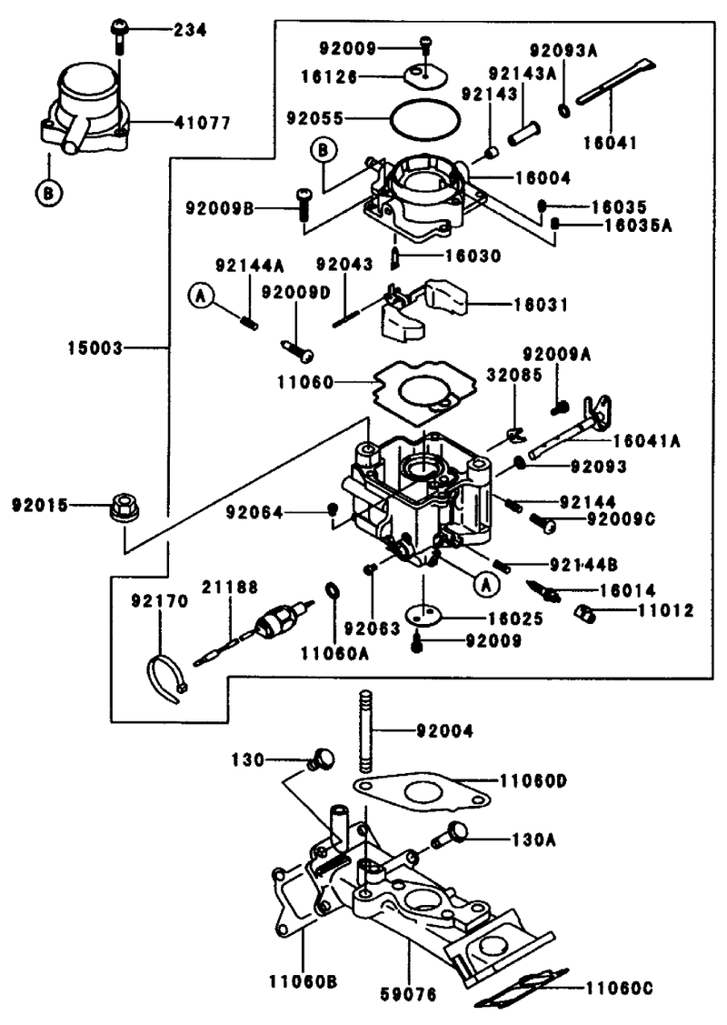 Carburetor Kawasaki Fd661d S03