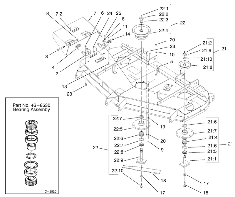 Deck And Pulleys Assembly