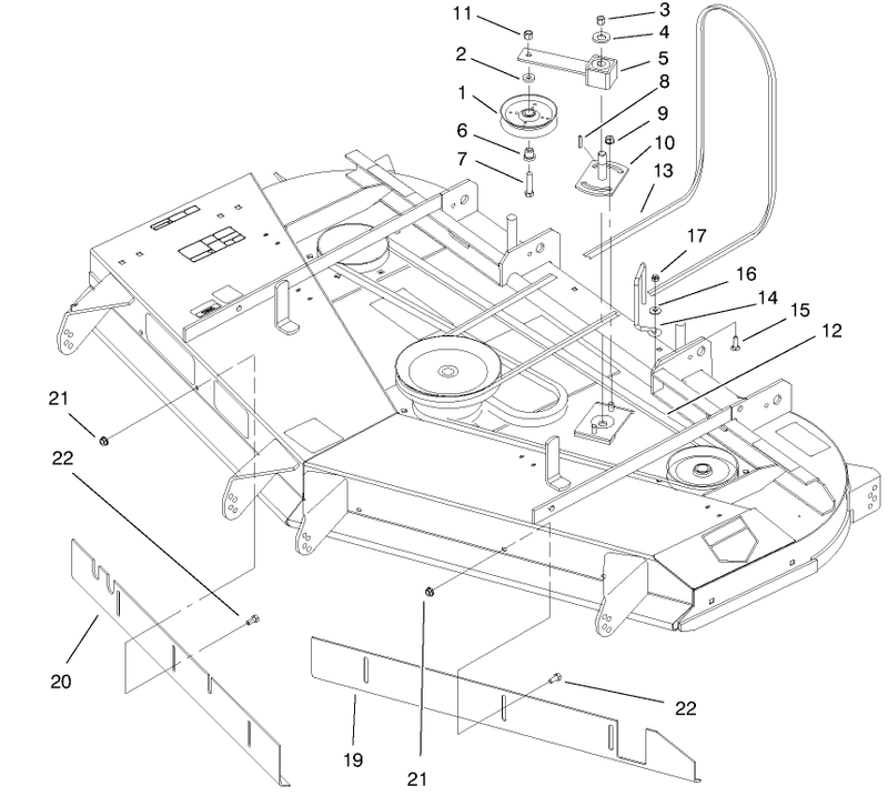 Deck Belts And Idler Arm Assembly