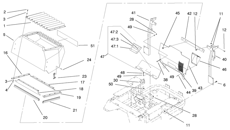 Rear Hood Assembly