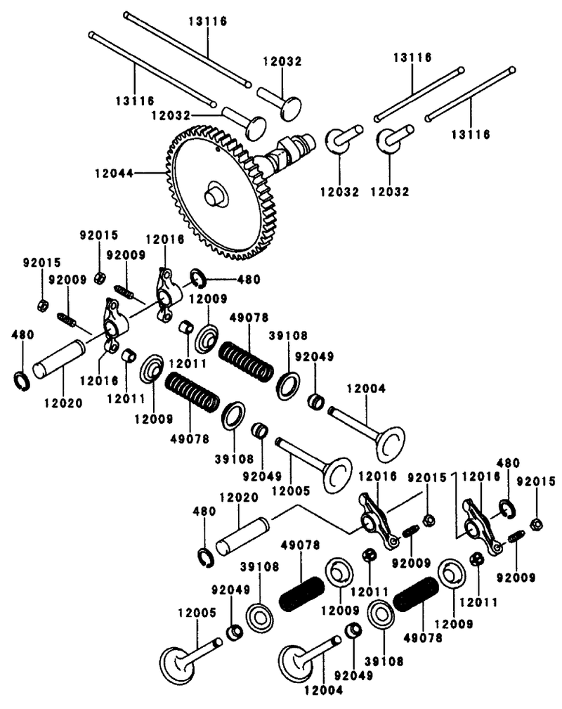 Valvecamshaft Kawasaki Fd661d S03