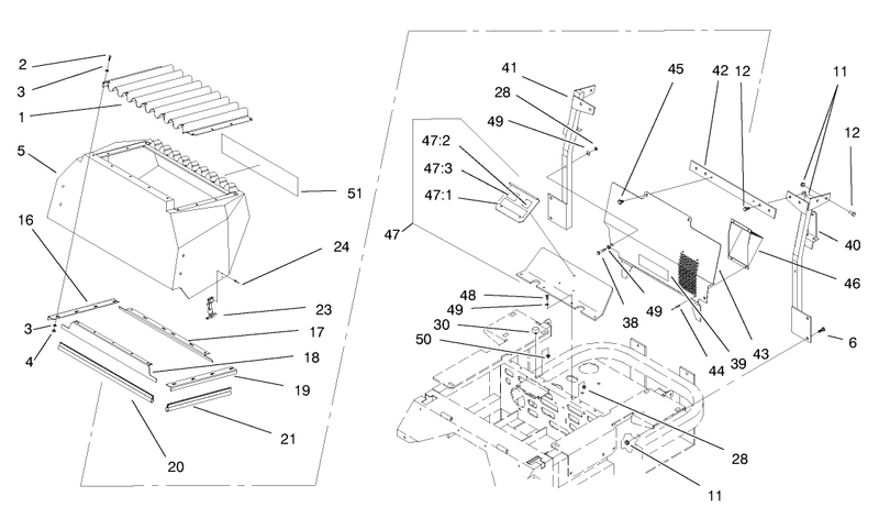 Rear Hood Assembly