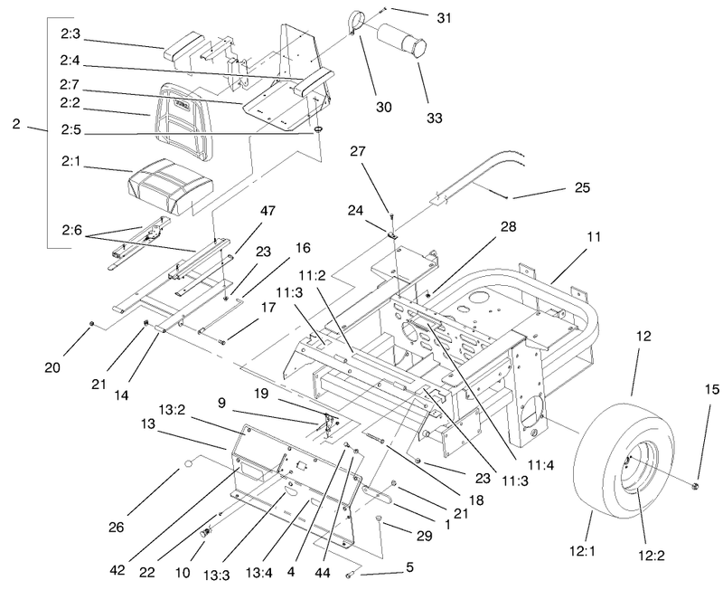 Seat And Rear Frame Assembly