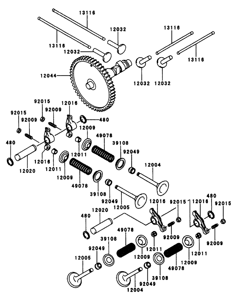 Valvecamshaft Kawasaki Fd661d S03