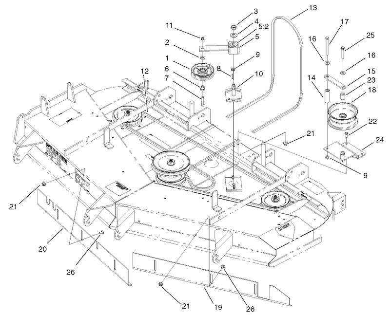 Belts And Idler Arm Assembly