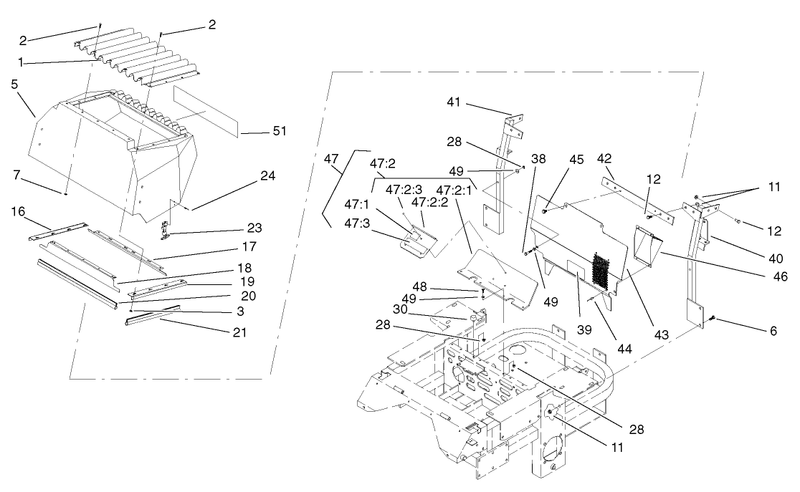 Rear Hood Assembly