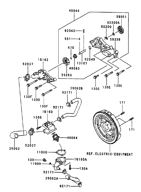 Cooling Equipment Assembly Kawasaki FD750D AS03