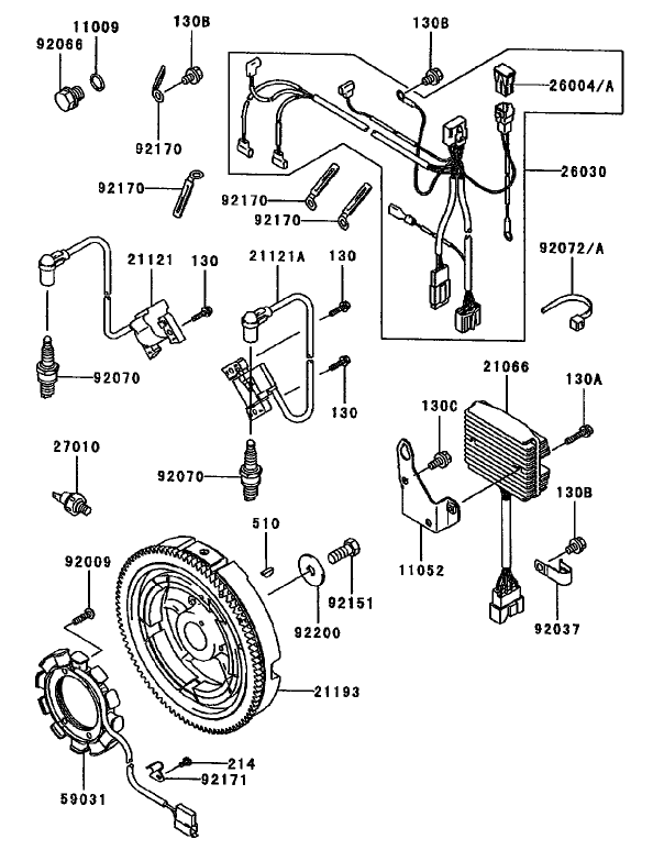 Electric Equipment Assembly Kawasaki FD750D AS03