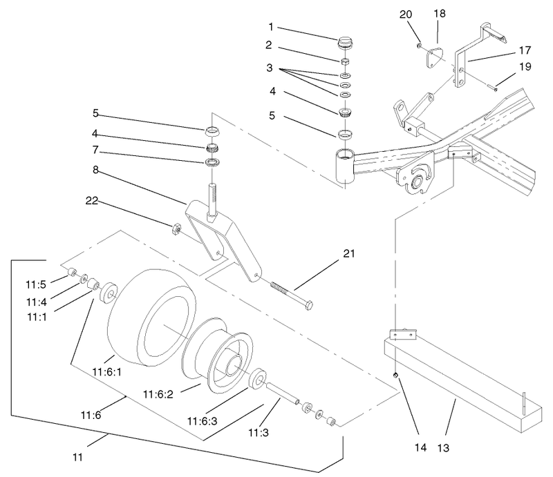 Caster And Wheel Assembly