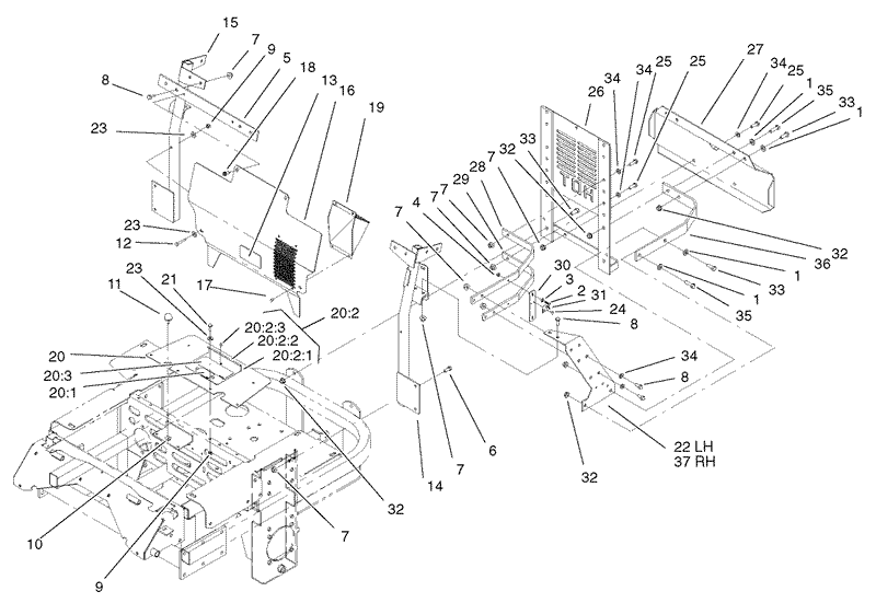 Cooling Mounting Frame Assembly