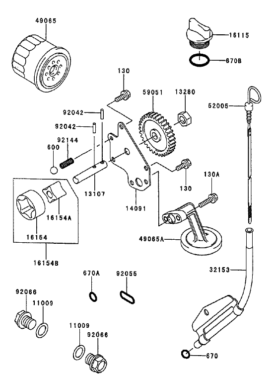 Lubrication Equipment Kawasaki FD750D AS03