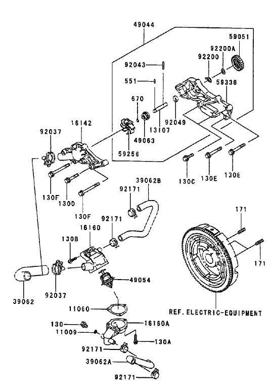 Cooling Equipment Assembly Kawasaki FD750D AS03