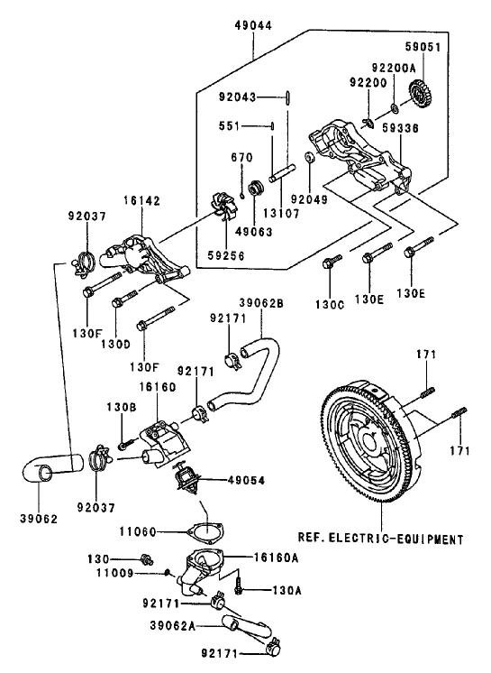 Cooling Equipment Assembly Kawasaki FD750D AS03